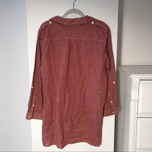 DKNY Red Checkered Button Down - Picture 4 of 6